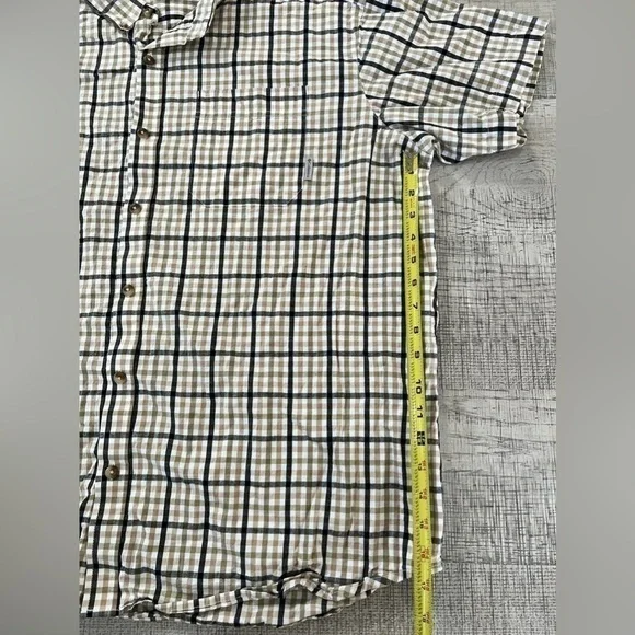 NWOT Columbia Men’s Brown and Black Short Sleeve Button Down Shirt Size XXL - Picture 9 of 13